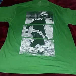 Men's green Bob Marley tshirt